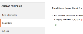 Points and rewards rules