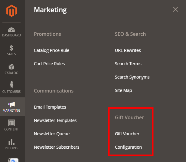 Easy access from admin